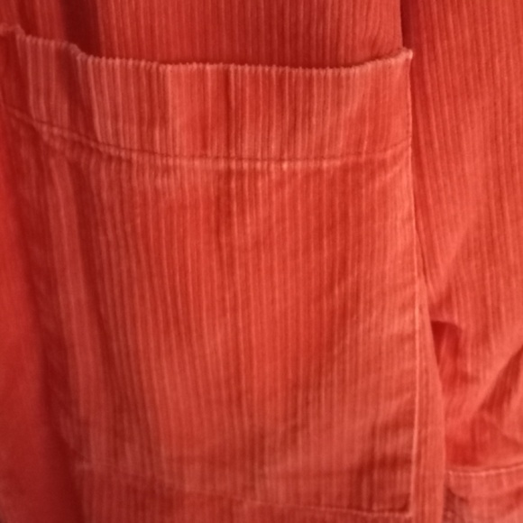 Roxy - Oversized  Corduroy Shacket- Women's- SZ XL- Colour Orange - Picture 6 of 7